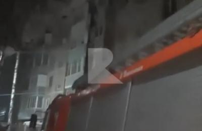 На улице Великанова в Рязани произошёл пожар